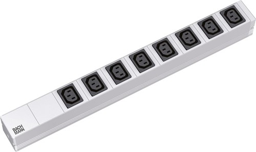 Presa elettrica alluminio - presa, 19"